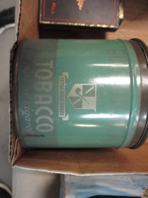 Tobacco Tins Grouping & Kentucky Club Humi Seal Jar - 12