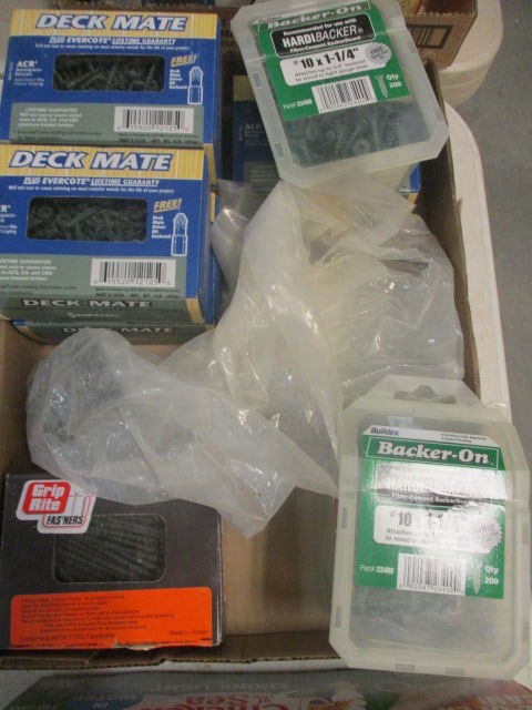 Deckmate Boxes of Screws & Misc. Screws Grouping: see all pictures 