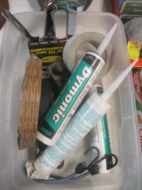 Hand Stapler, Planer, Sylicone Sealant, etc. Grouping: see all pictures