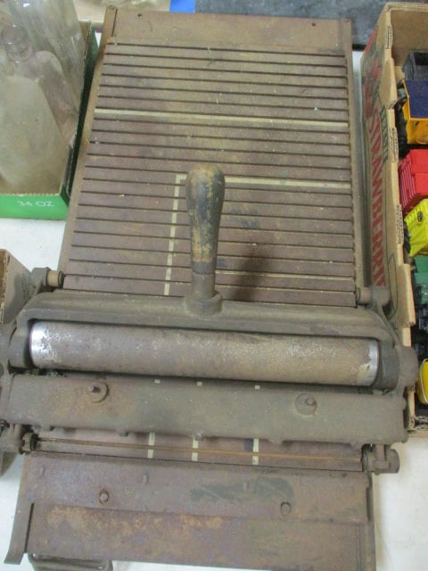 Cast Metal Letter Press w/Drawer & Letters: see all pictures (Very Heavy Piece) Can Not be Shipped 