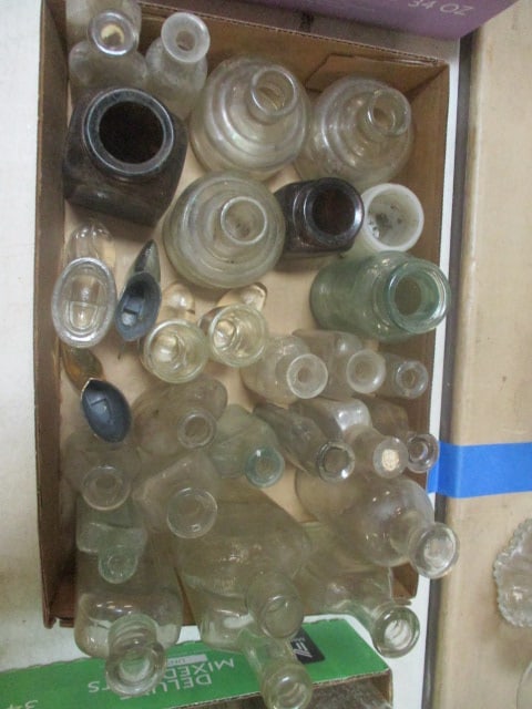 Boot Shot Glasses, Ink Botles, Small RX Bottles Grouping: See all pictures