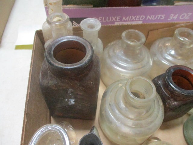 Boot Shot Glasses, Ink Botles, Small RX Bottles Grouping - 2