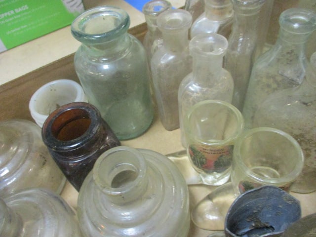 Boot Shot Glasses, Ink Botles, Small RX Bottles Grouping - 3