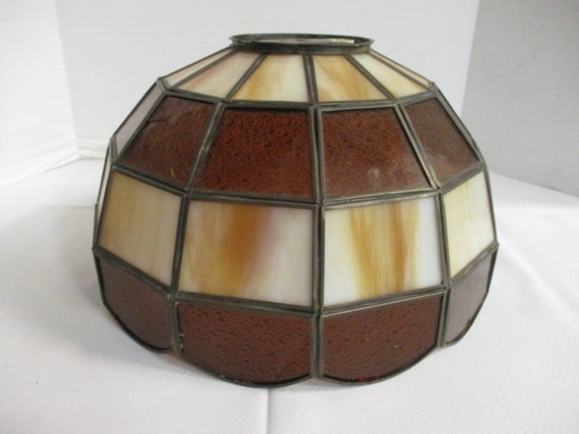 Tiffany Style Slag Glass Lamp Shade (1 of 6)