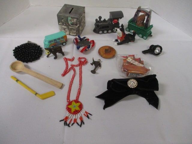 Silverplate ABC Coin Block Bank, Jurassic World Dinosaur, etc.: Please preview & see all pics 