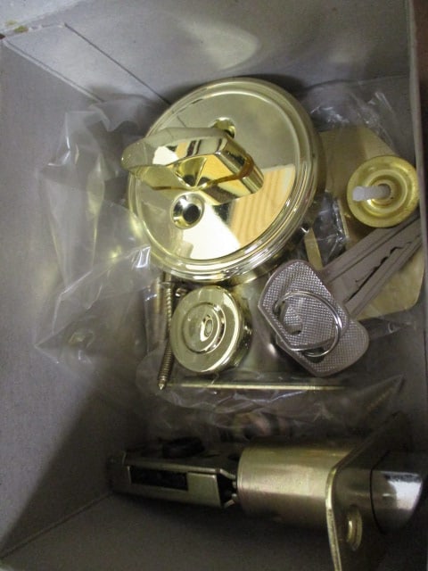 Brass Door Handle 12 1/2", Brass Door Knocker 7" & - 4