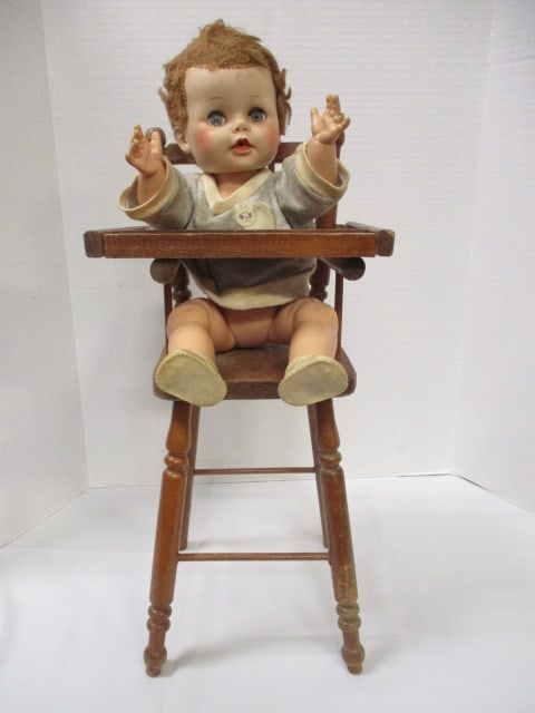 Vintage Collectible Doll in Highchair (1 of 11)