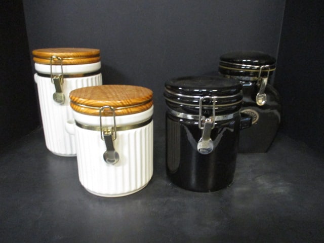 2 Black & 2 White Canisters (1 of 11)