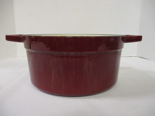 Enamel over Cast Iron 12" Fryer & Matching Pot - 12