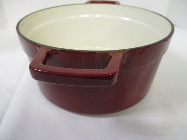 Enamel over Cast Iron 12" Fryer & Matching Pot - 13