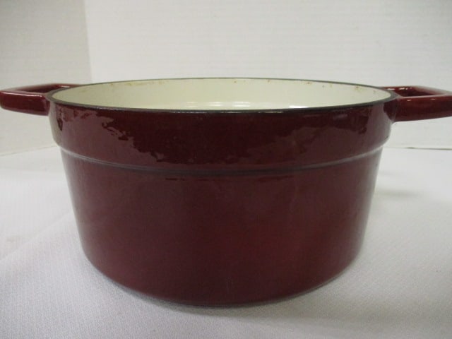 Enamel over Cast Iron 12" Fryer & Matching Pot - 14