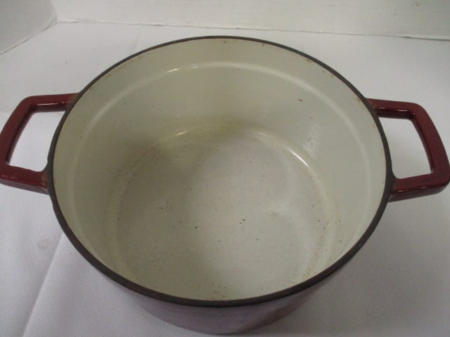 Enamel over Cast Iron 12" Fryer & Matching Pot - 15