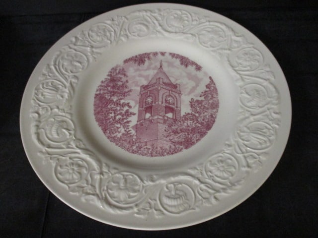 Wedgwood Winthrop College Administration Building Plate: 10 1/2" 