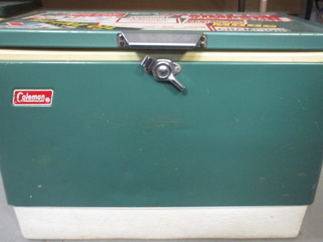 Vintage Coleman Metal Ice Chest/Cooler - 2
