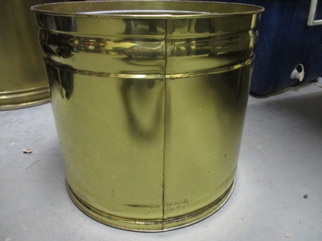 Brass Tone Planter - 3
