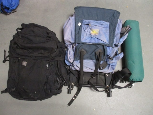 Kelty L& EMS 4500 (Lot of 2) Hiking/Travel Backpacks &: Inflatable Sleep Mat 