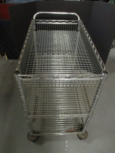 Metal Wire 3 Tier Cart on Wheels - 6