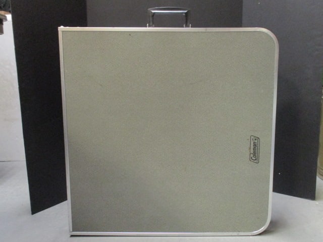 4 Foot Folding Metal Table w/Adj. Height Legs (1 of 7)