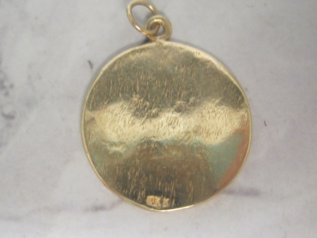 10k Gold Tiger Paw Pendant - 2