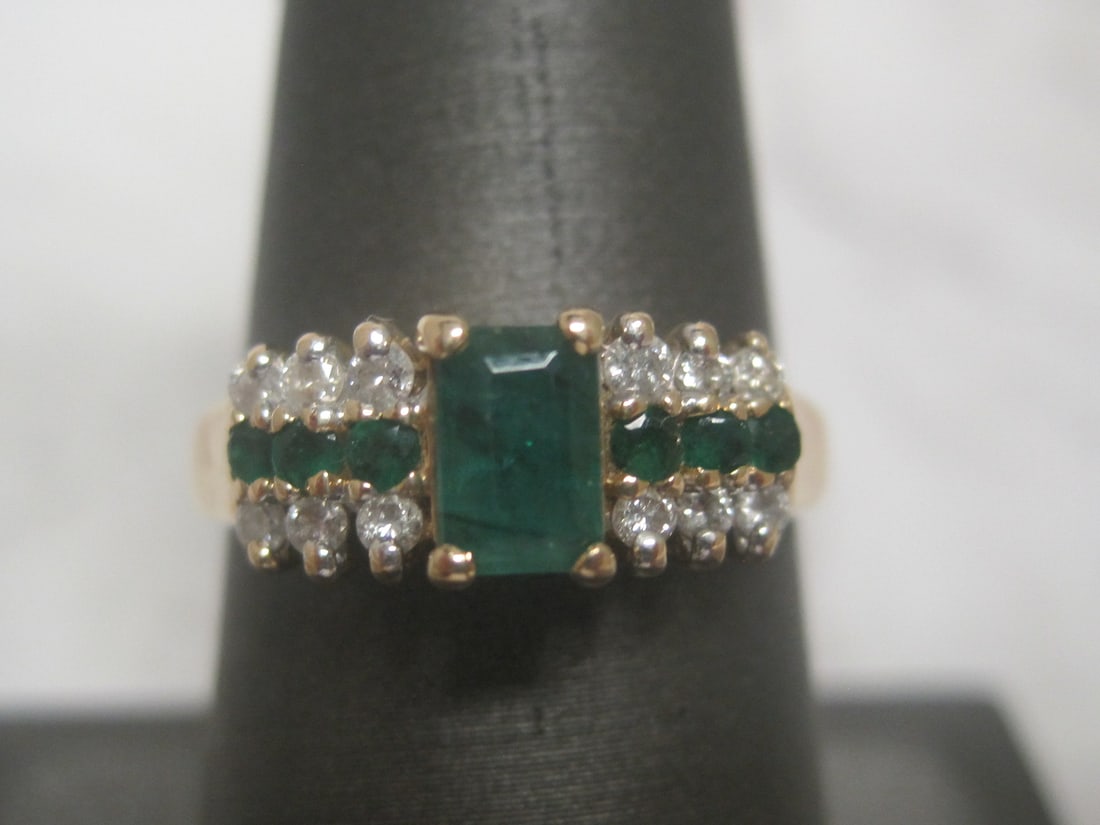14k Gold Emerald & Diamond Ring (1 of 5)