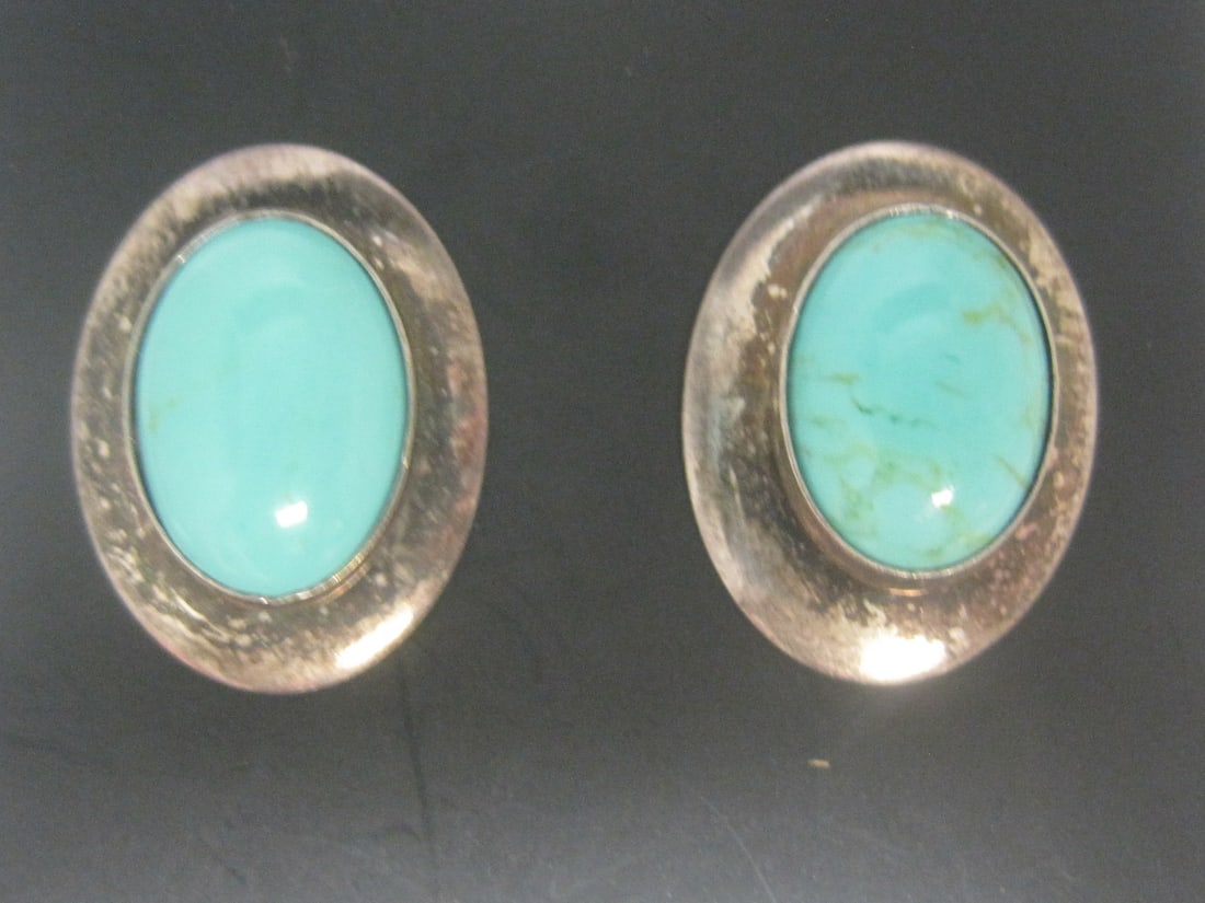 Sterling Silver Turquoise Earrings (1 of 5)