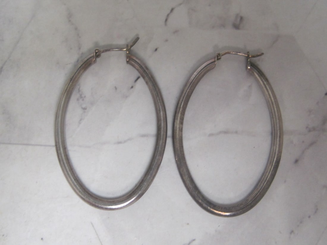Sterling Silver Hoop Earrings (1 of 3)