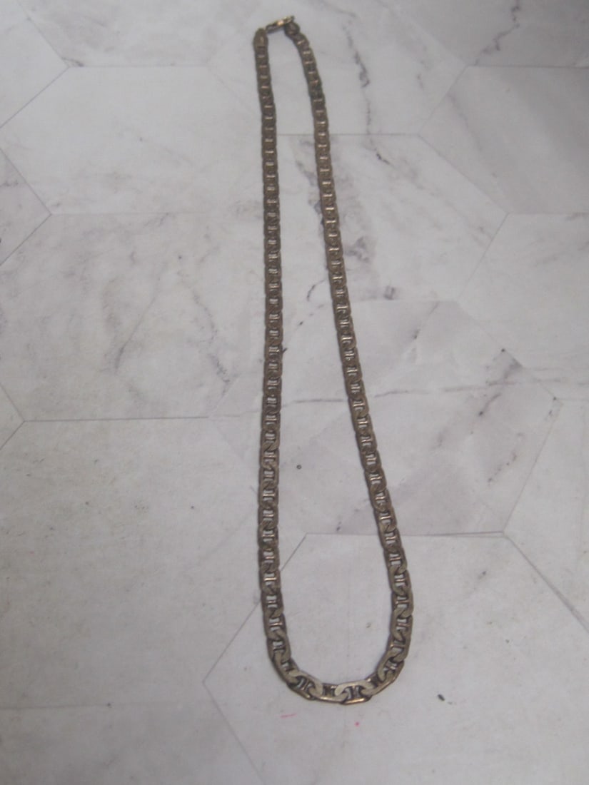20" Sterling Silver Mariner Link Necklace: Weighs 18.8 grams 