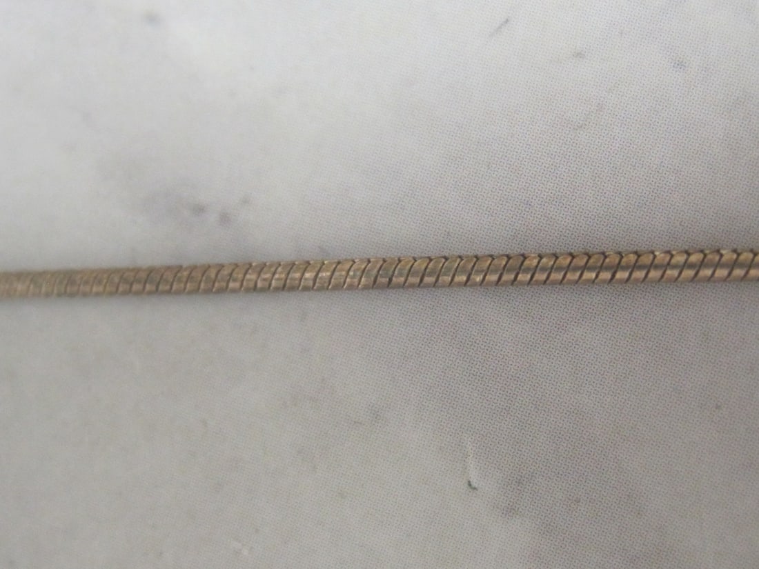 Sterling Silver Baltic Amber Pendant on 18" Sterling Silver Chain - 4