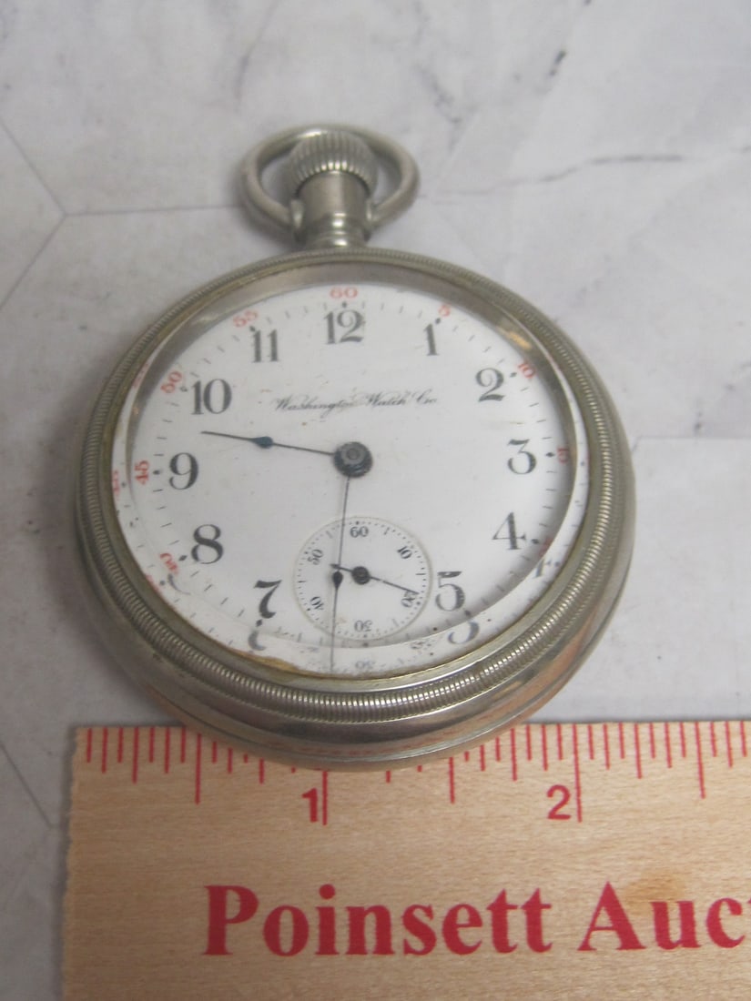 Washington Watch Co. Liberty Bell 17 Jewels Pocketwatch - 8