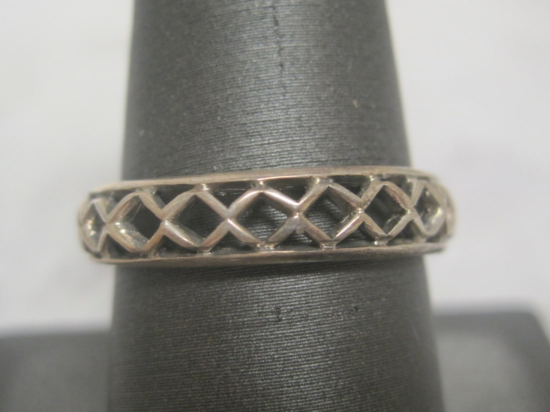 Sterling Silver Filigree Band Ring (1 of 3)