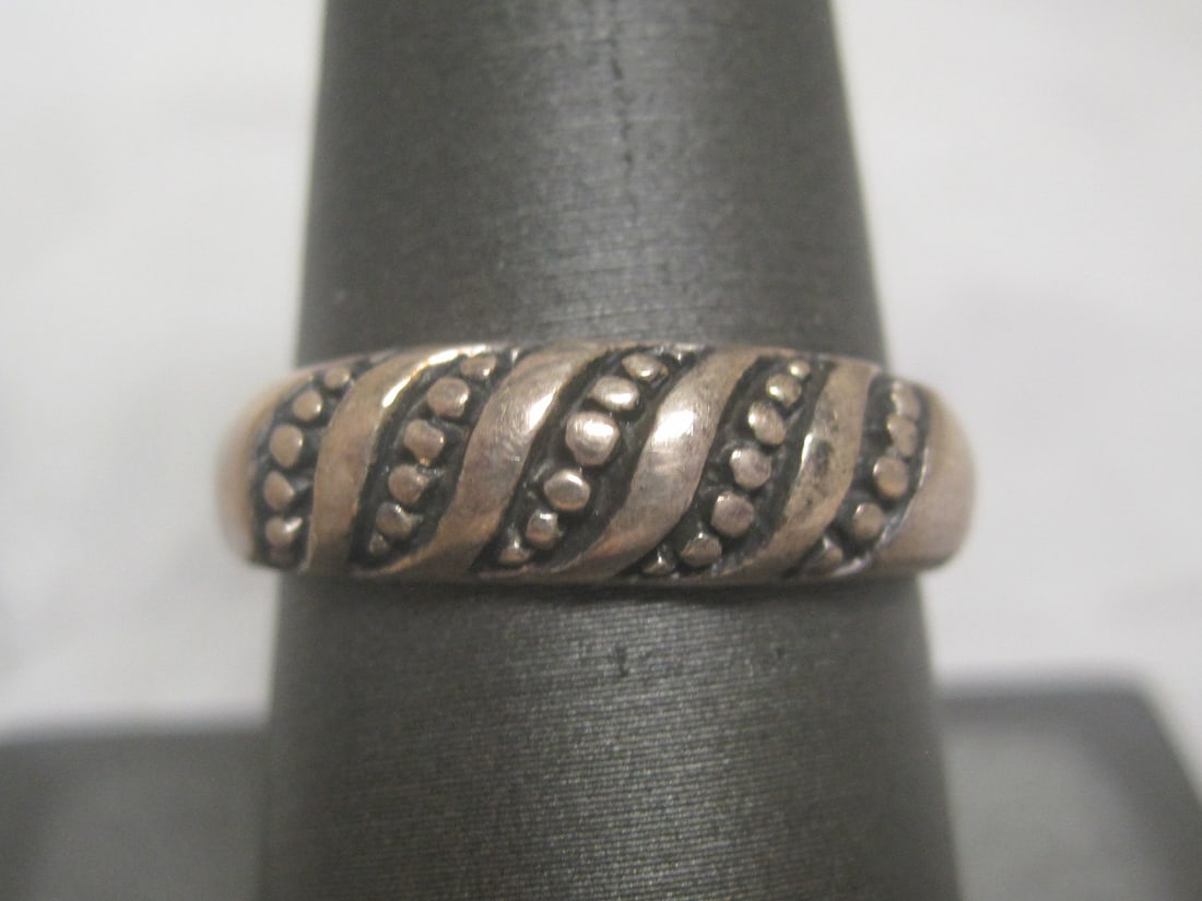 Sterling Silver Ring with Blue Stone (1 of 3)