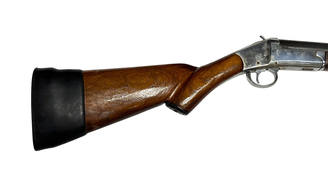 Iver Johnson Side Lever 12 GA. Single Shotgun - 9