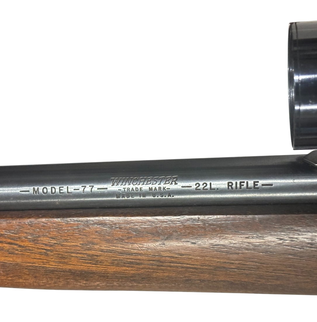 Excellent Winchester Model 77 .22 LR Semi-Automatic Magazine Rifle with Scope - 3