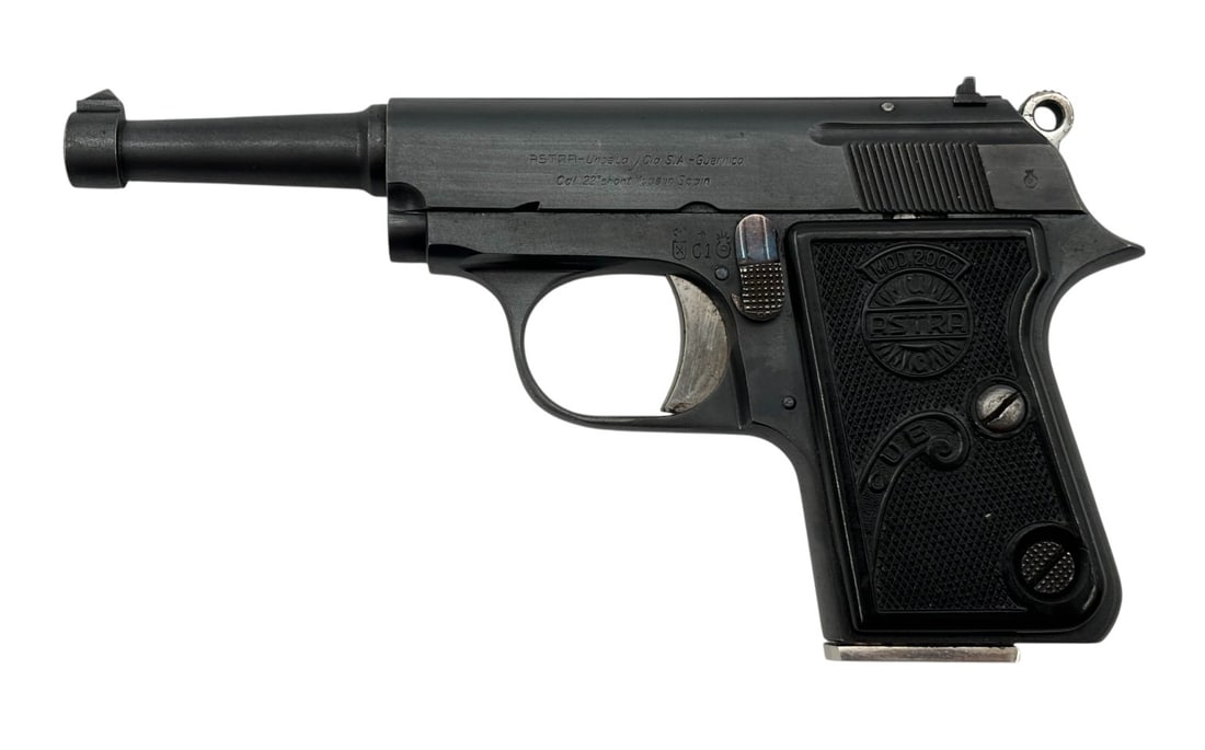 Excellent 1957 Spanish Astra Model 2000 Cub "Camper" .22 SHORT Semi-Automatic Pistol: S#: 99270 | (1) 6rd .22 SHORT Magazine | The Stamp "C1" Indicates Manufactured in 1957 | Pistol has the Late Eibar House Proof Stamp used from 1931 - Present and Late Eibar Automatic Pistol Proof