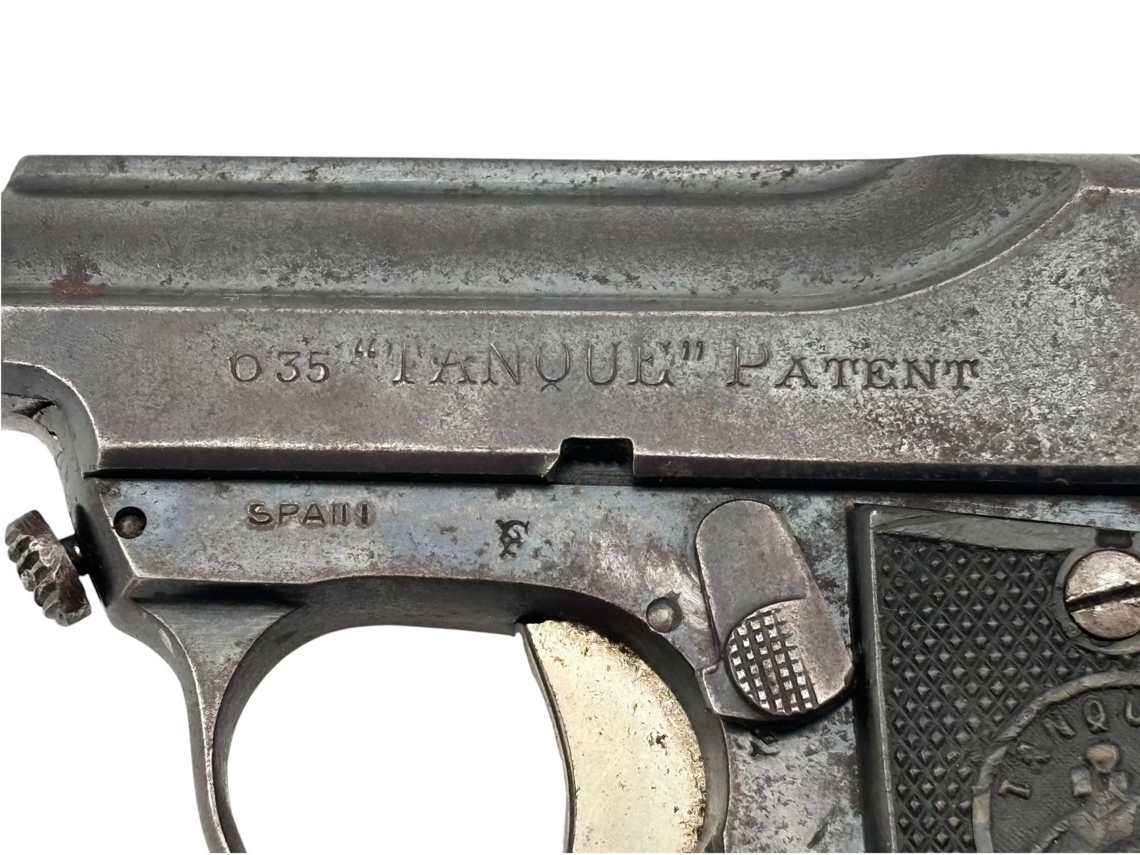 Interesting Low Serial Number Ojanguren y Vidosa Tanque 6.35mm Semi-Automatic Pistol - 3