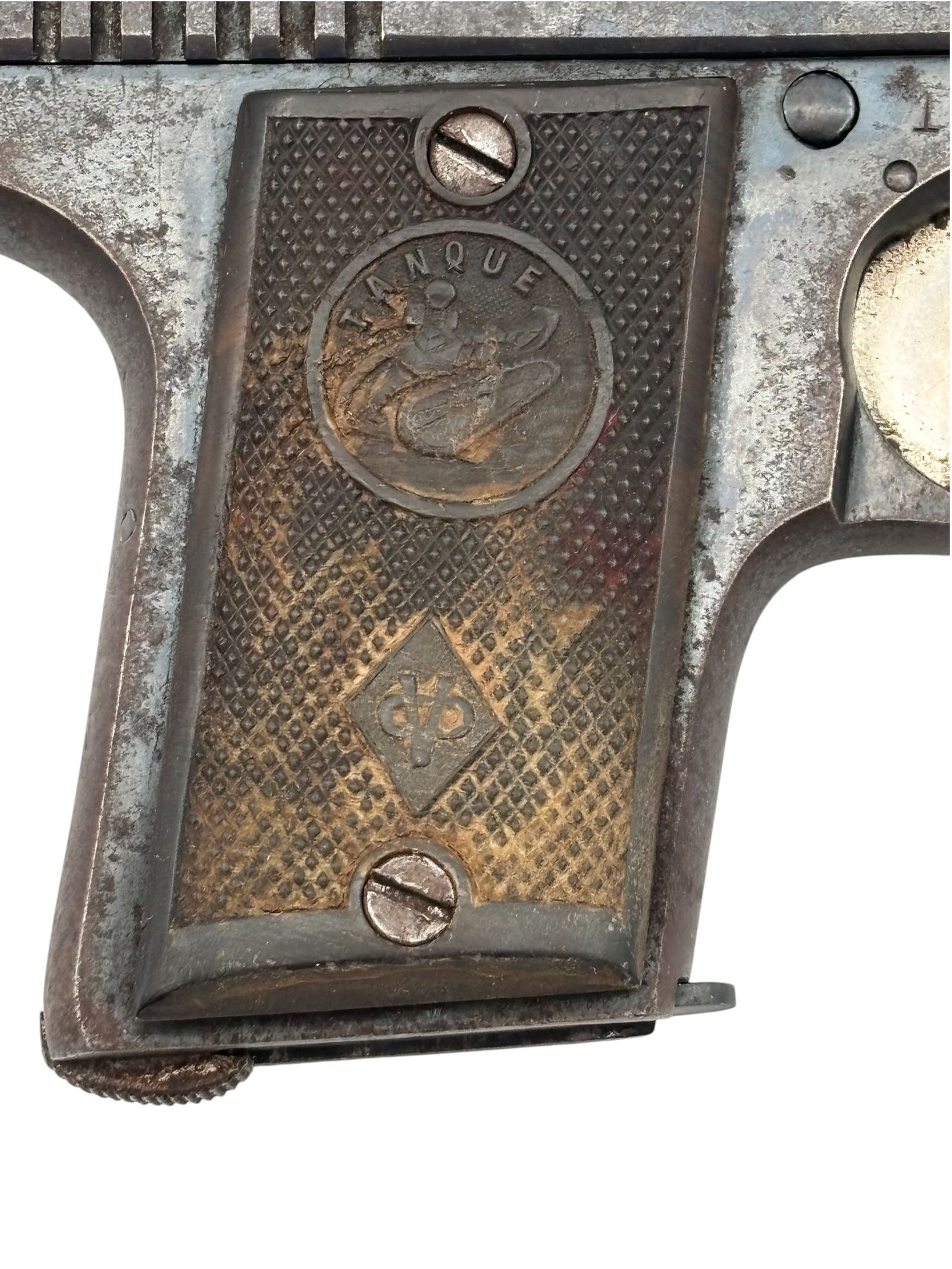 Interesting Low Serial Number Ojanguren y Vidosa Tanque 6.35mm Semi-Automatic Pistol - 5