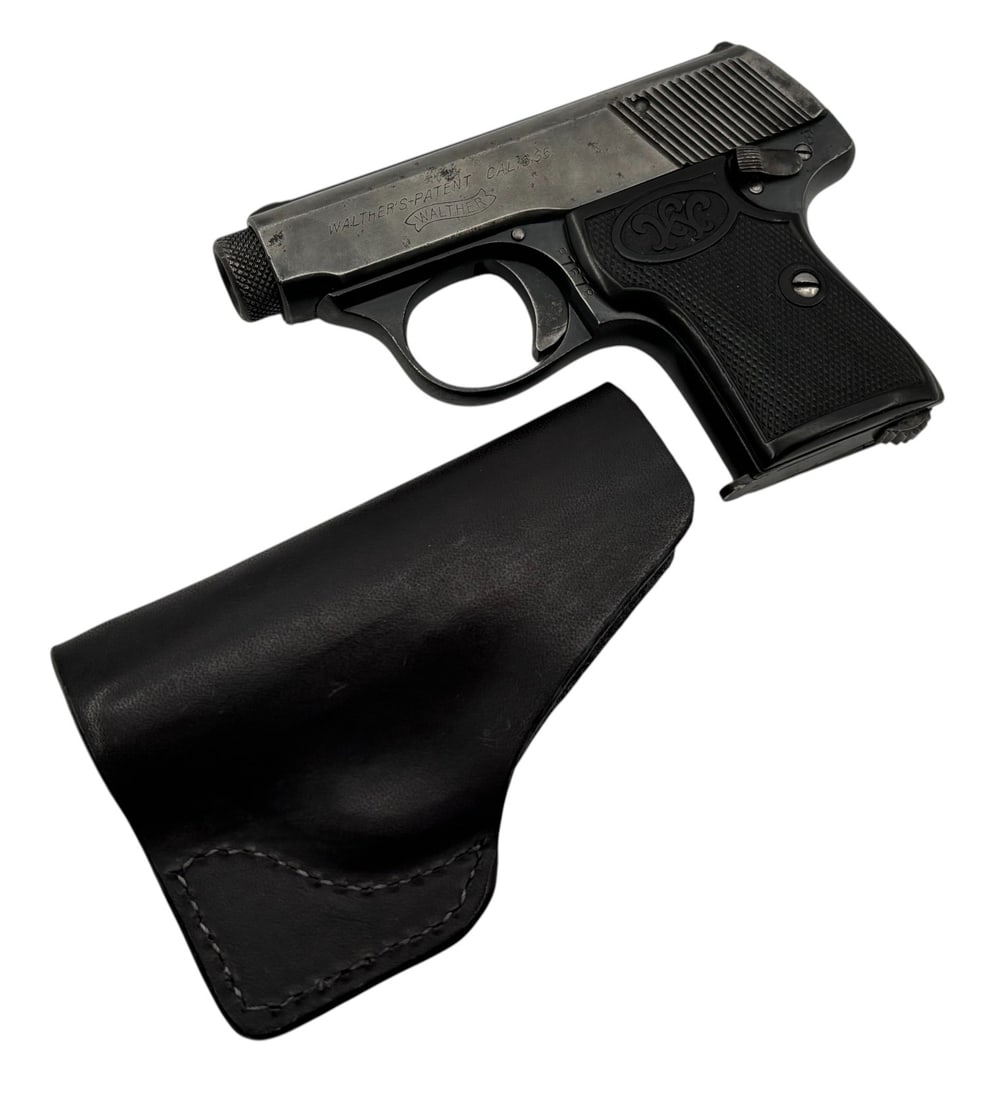 Walther Model 5 Semi-Automatic 6.35mm Pistol with Pocket Holster (1 of 9)