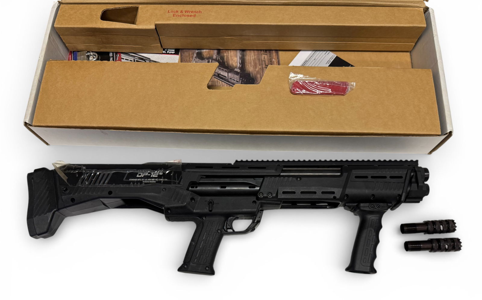 NIB Standard MANF. Model DP-12 Double Pump 12 GA. Shotgun with Doorbuster Chokes - 5
