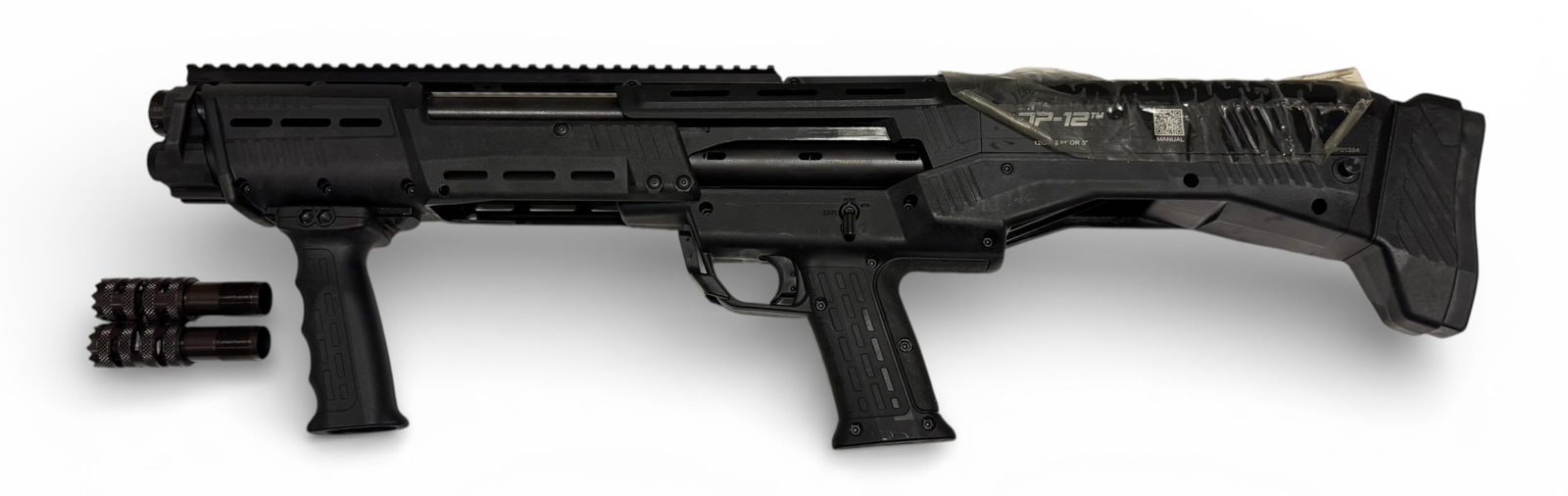 NIB Standard MANF. Model DP-12 Double Pump 12 GA. Shotgun with Doorbuster Chokes - 9