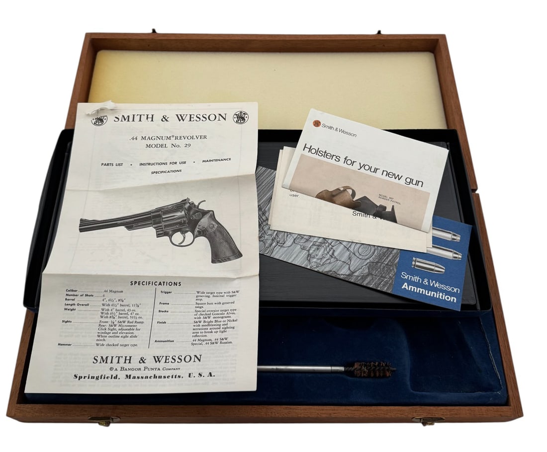 Excellent 1977 Smith & Wesson Model 29-2 .44 MAG. 8-3/8" Nickel Revolver in Presentation Case - 2