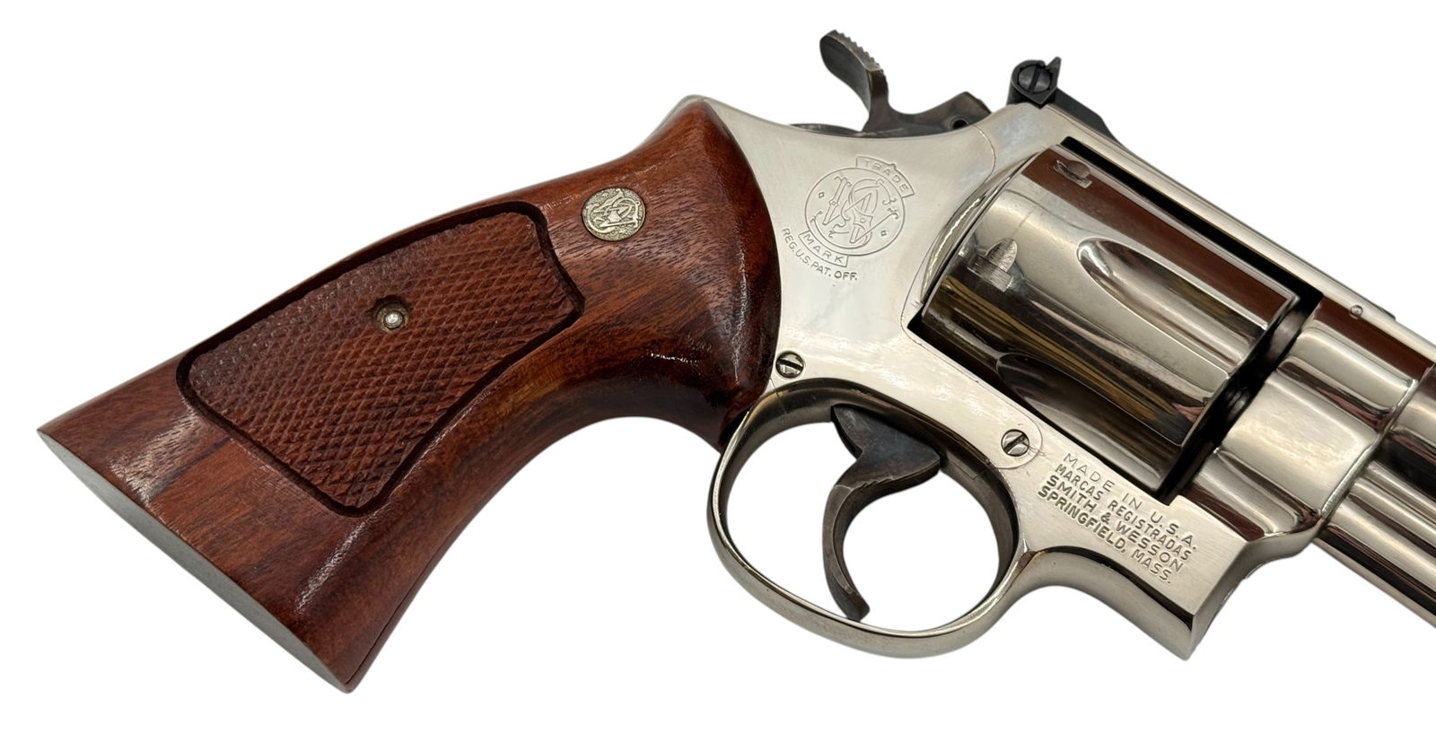 Excellent 1977 Smith & Wesson Model 29-2 .44 MAG. 8-3/8" Nickel Revolver in Presentation Case - 8