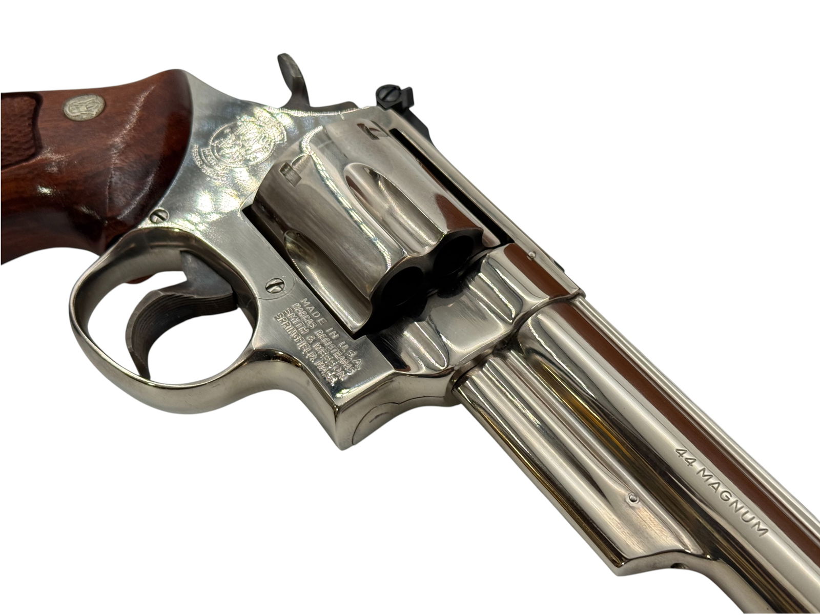 Excellent 1977 Smith & Wesson Model 29-2 .44 MAG. 8-3/8" Nickel Revolver in Presentation Case - 9