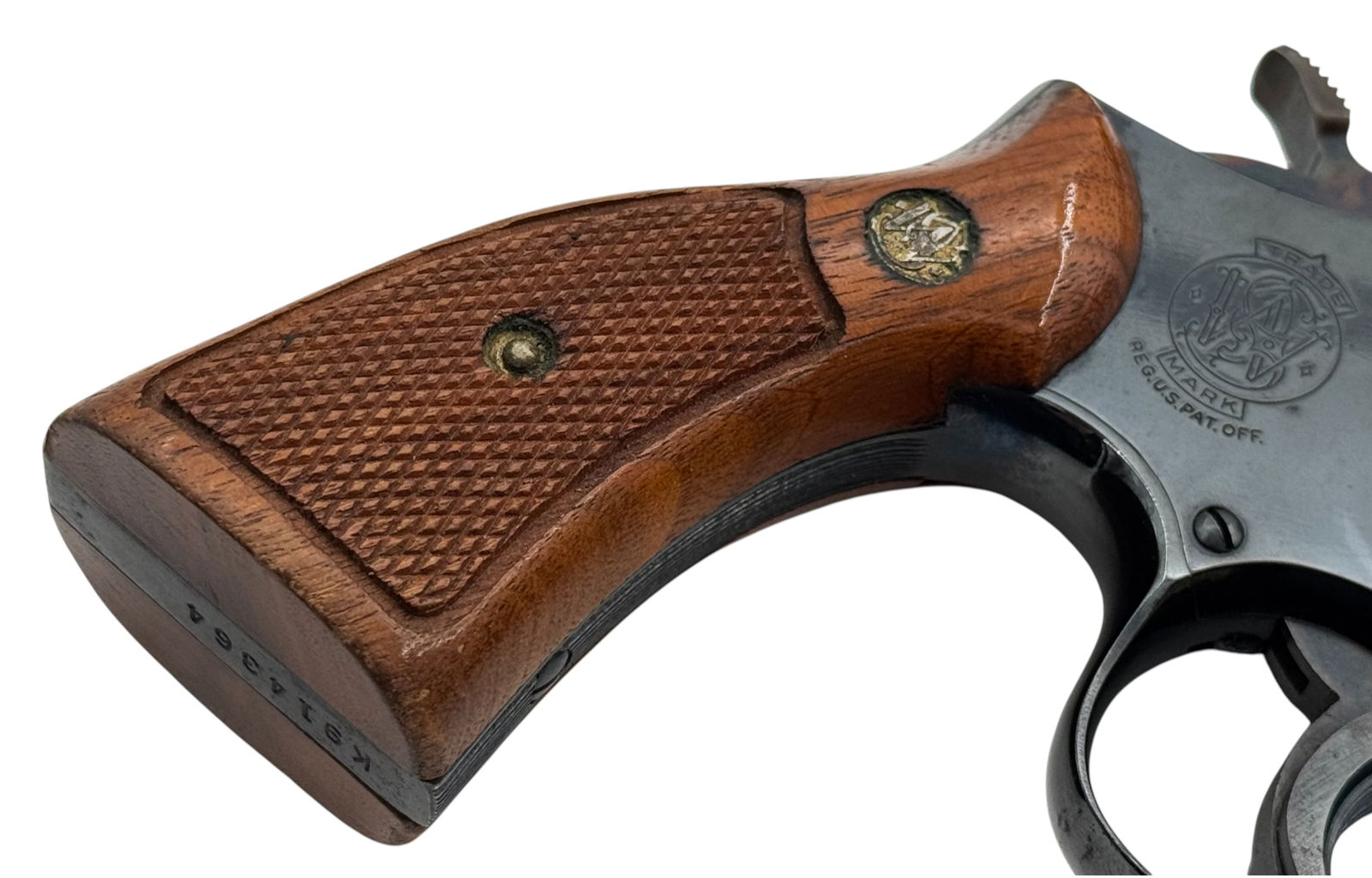 Excellent 1969 Smith & Wesson 15-3 K38 Combat Masterpiece .38 SPECIAL Revolver w/ Holster - 13