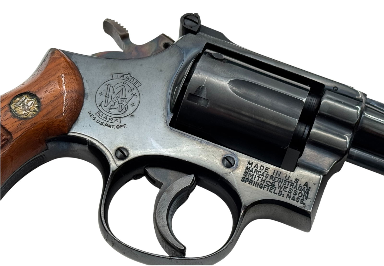 Excellent 1969 Smith & Wesson 15-3 K38 Combat Masterpiece .38 SPECIAL Revolver w/ Holster - 14