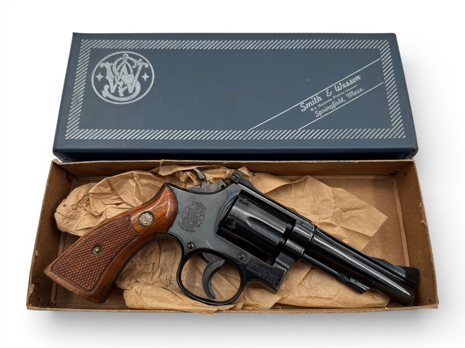 Excellent 1969 Smith & Wesson 15-3 K38 Combat Masterpiece .38 SPECIAL Revolver w/ Holster - 2