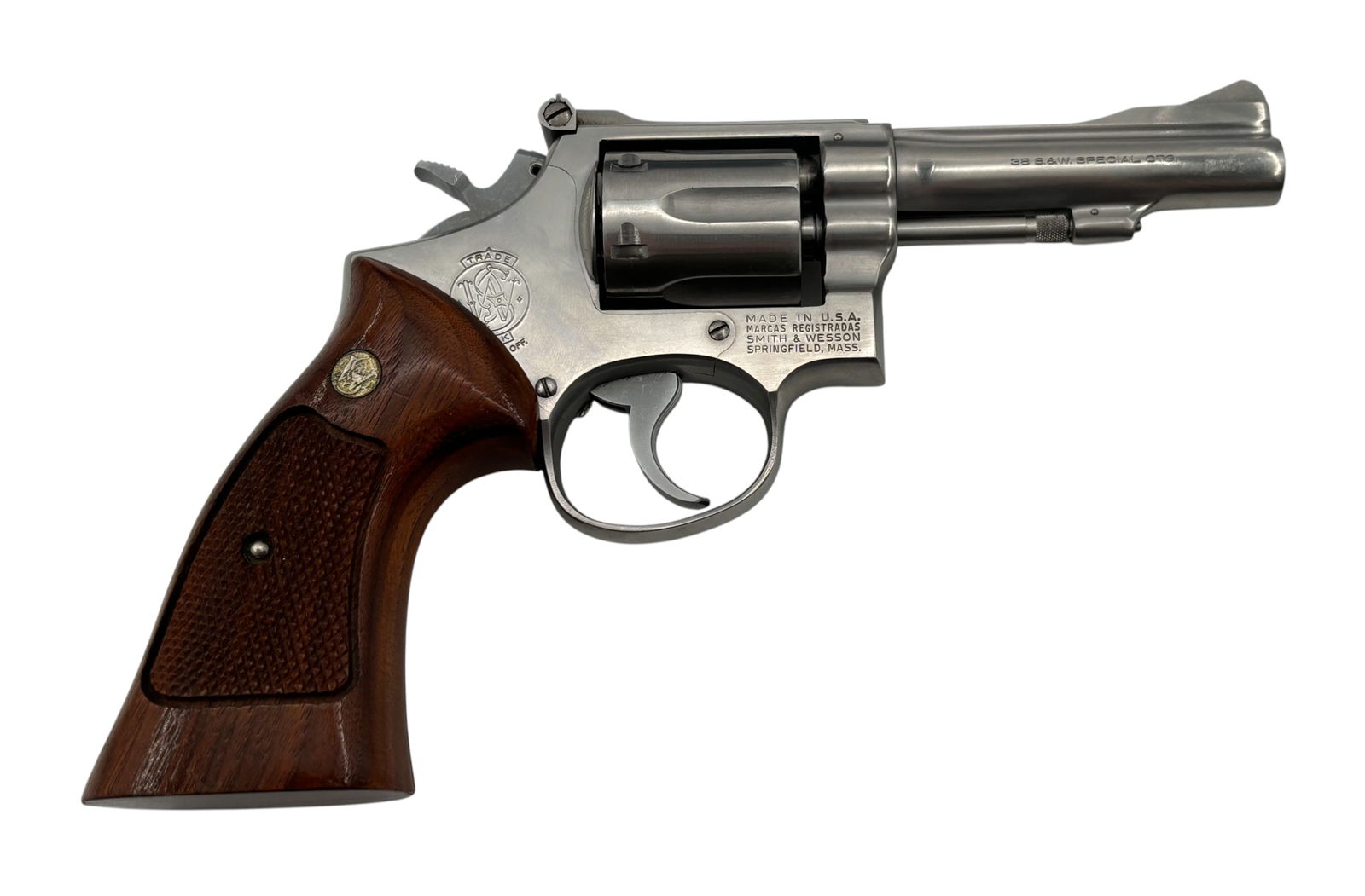 Excellent 1970s Smith & Wesson Model 67 Combat Masterpiece Stainless 4" Revolver in Box - 3
