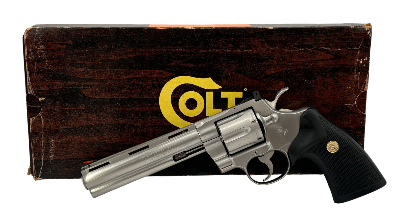 NIB Desirable 1985 Colt Python .357 MAG. 6" Stainless Steel T-Series Revolver (1 of 12)