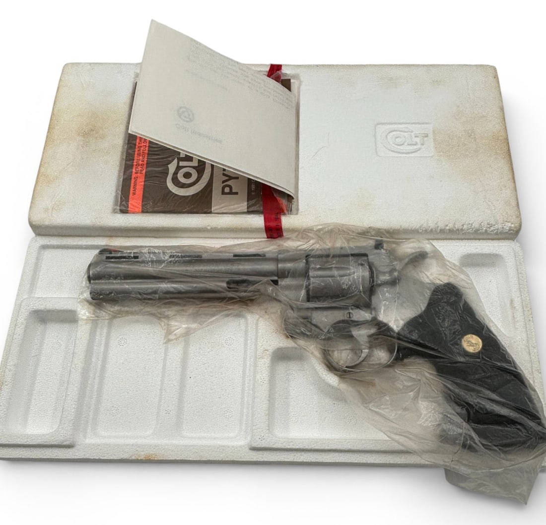 NIB Desirable 1985 Colt Python .357 MAG. 6" Stainless Steel T-Series Revolver - 5