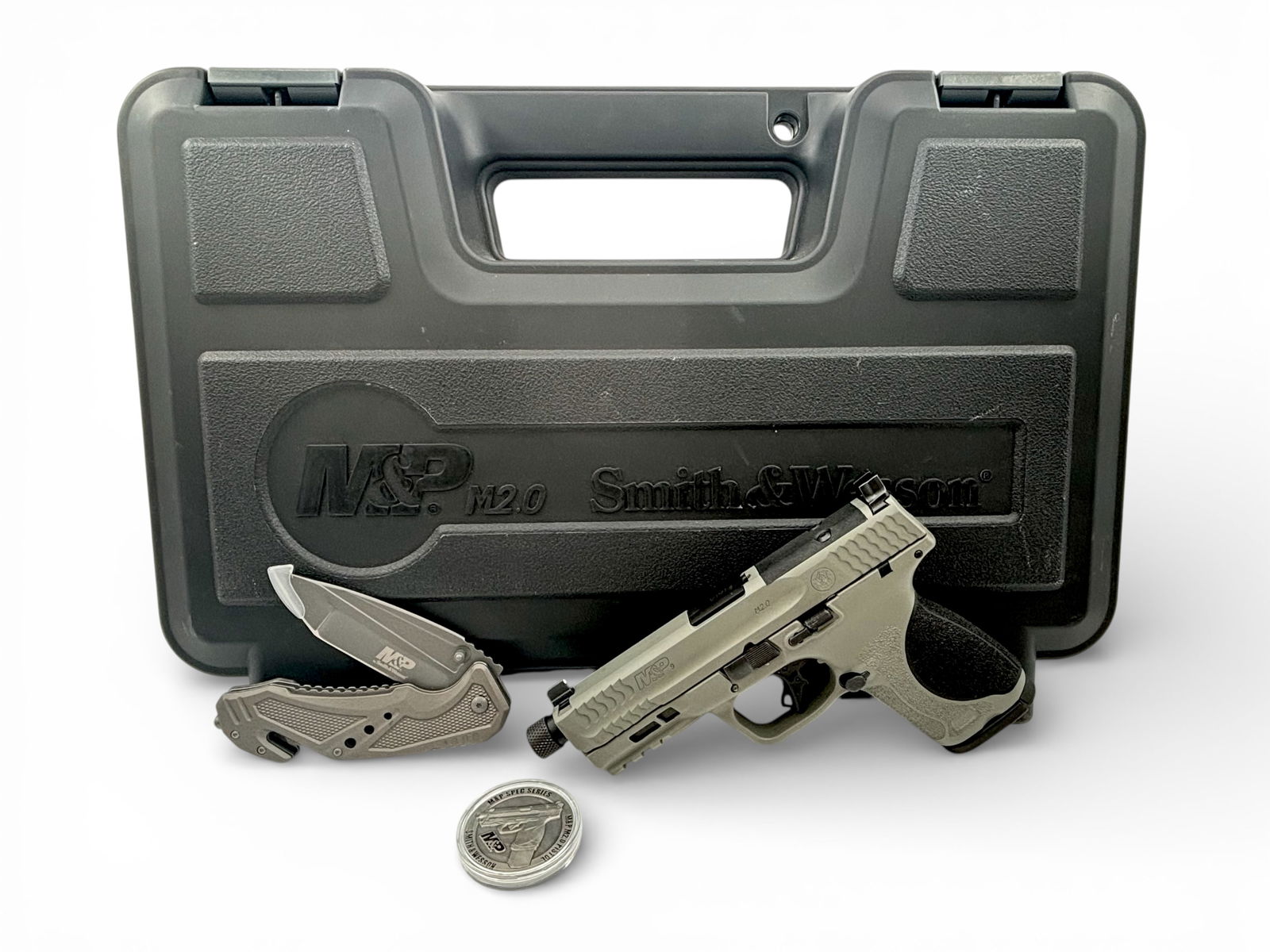 LNIB Smith & Wesson M&P9 Limited Edition "Spec Series" Bull Shark Gray 9mm Pistol w/ Threaded Bar... (1 of 19)