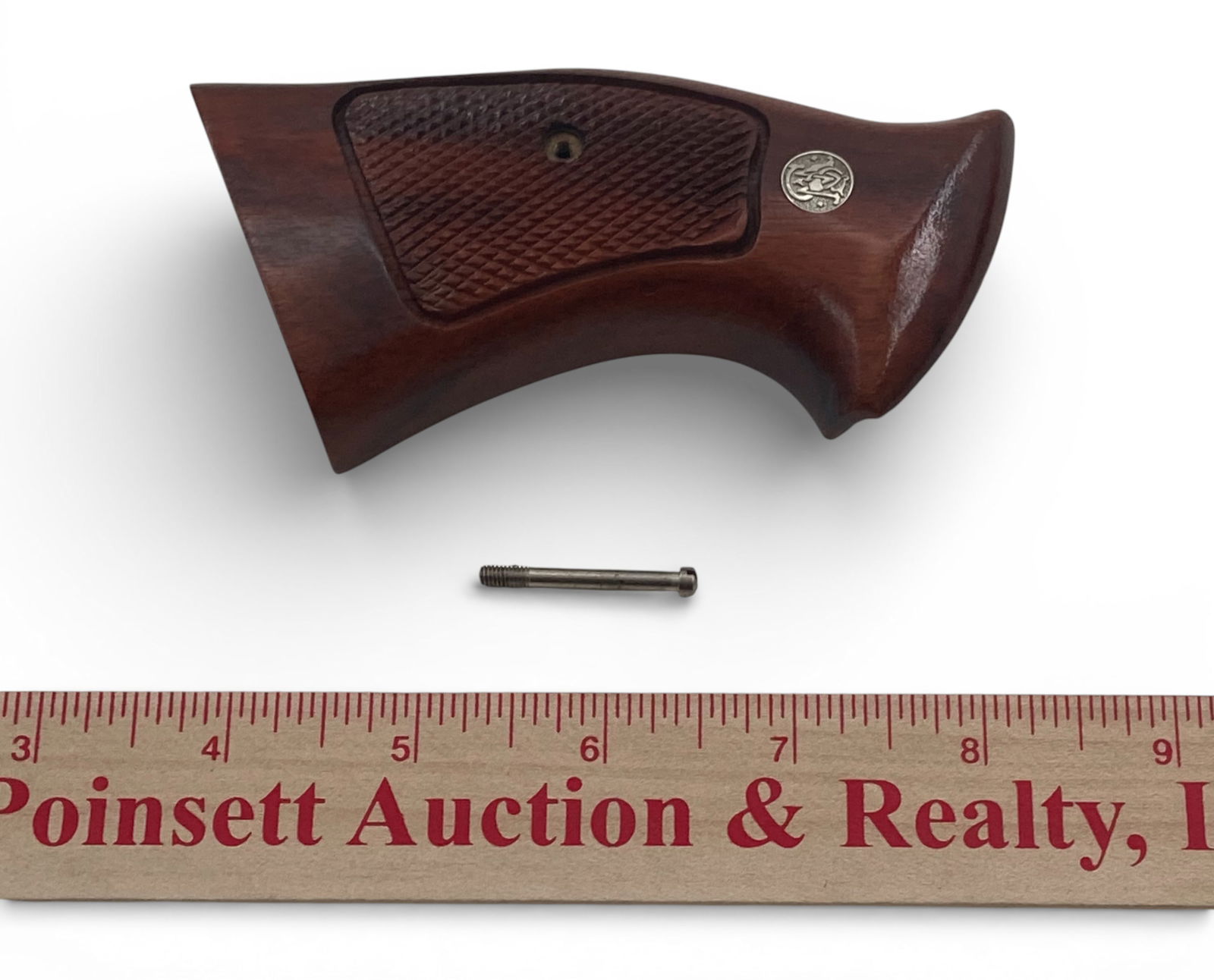 Excellent Factory Smith & Wesson N-Frame Revolver Take-Off Grips / Stocks with Screw - 4